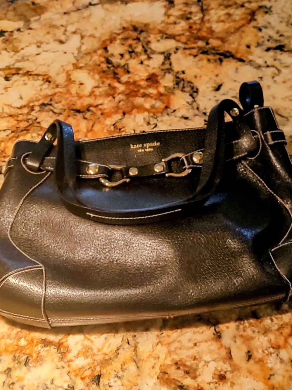 Kate Spade Black Leather Shoulder Bag